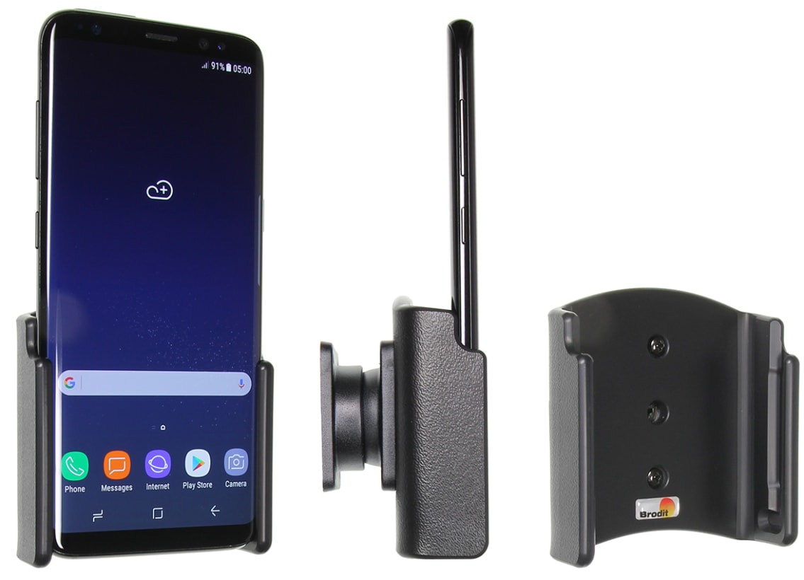 Passive holder with tilt swivel for Samsung Galaxy S8