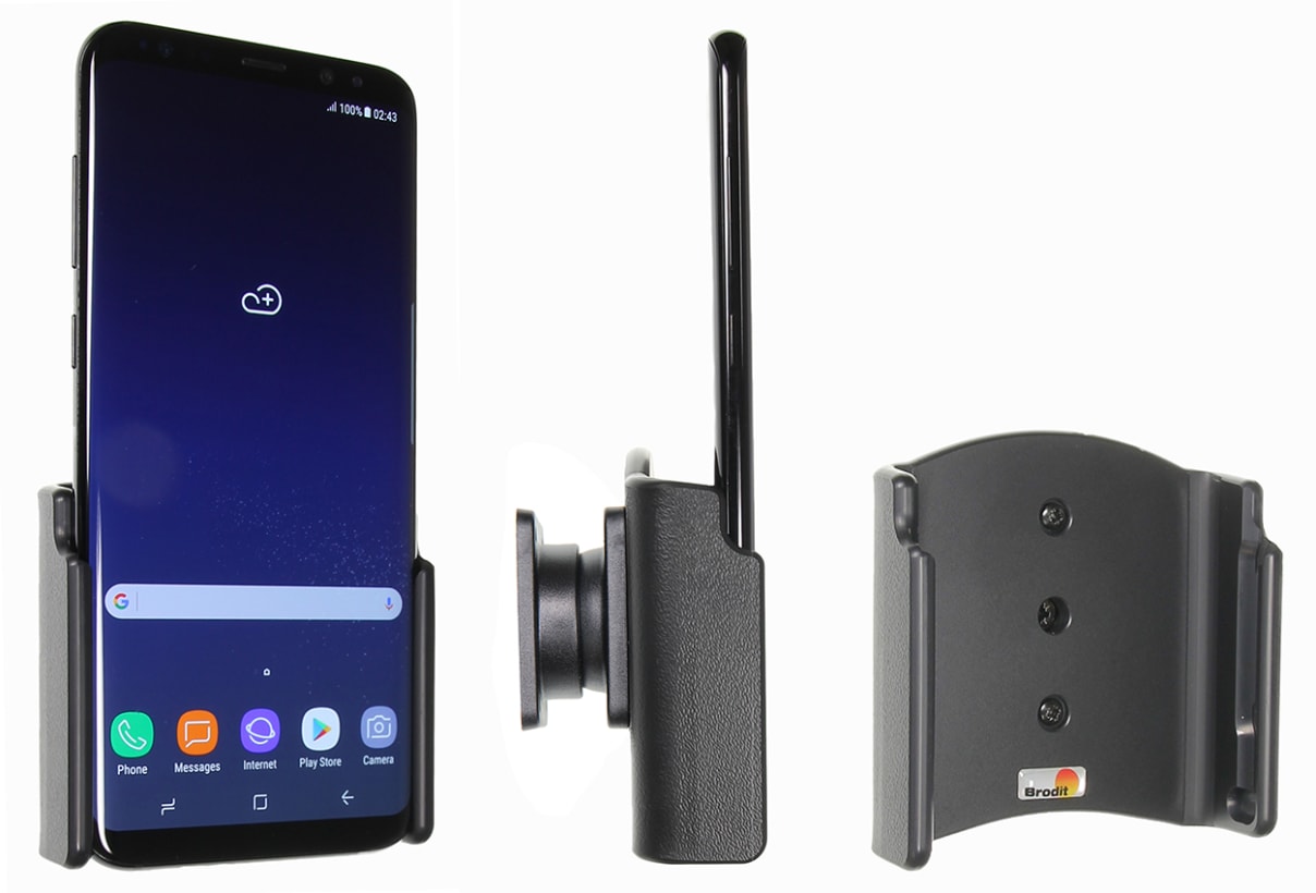 Passive holder with tilt swivel for Samsung Galaxy S8+