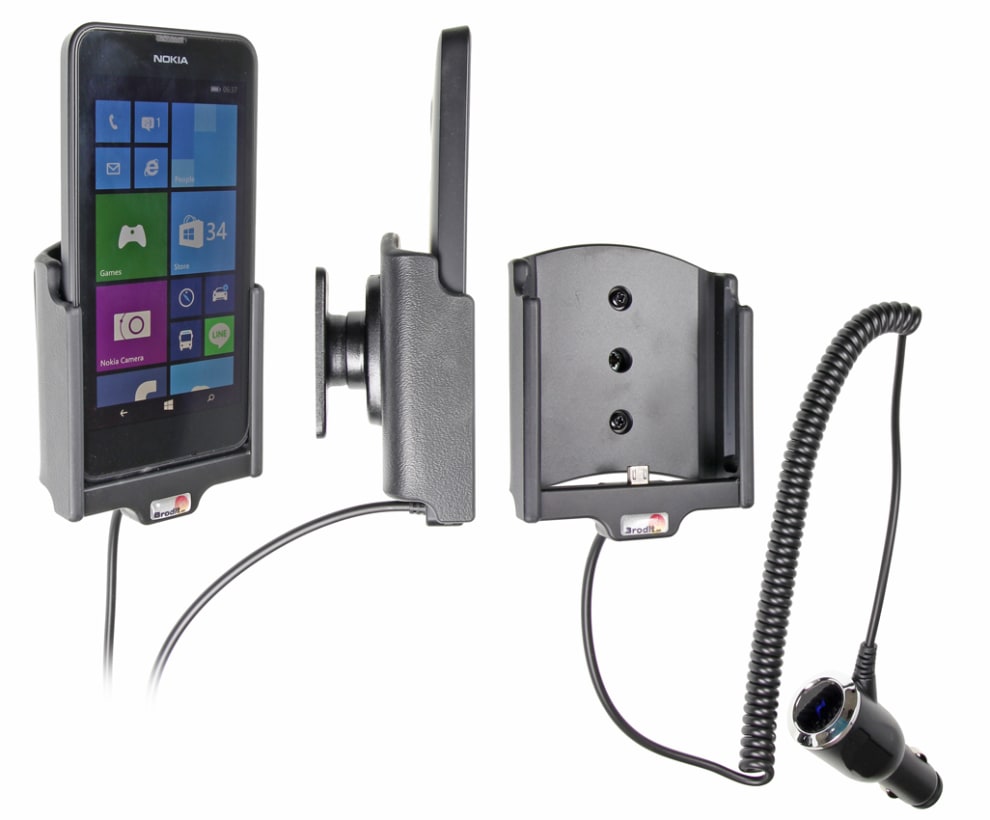 Active holder with cig-plug for Nokia Lumia 635