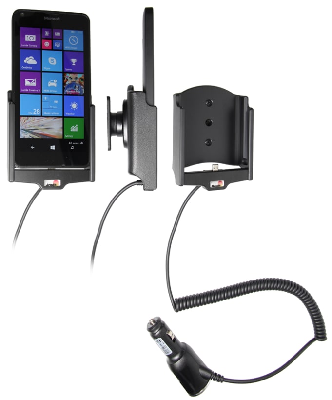 Active holder with cig-plug for Microsoft Lumia 640