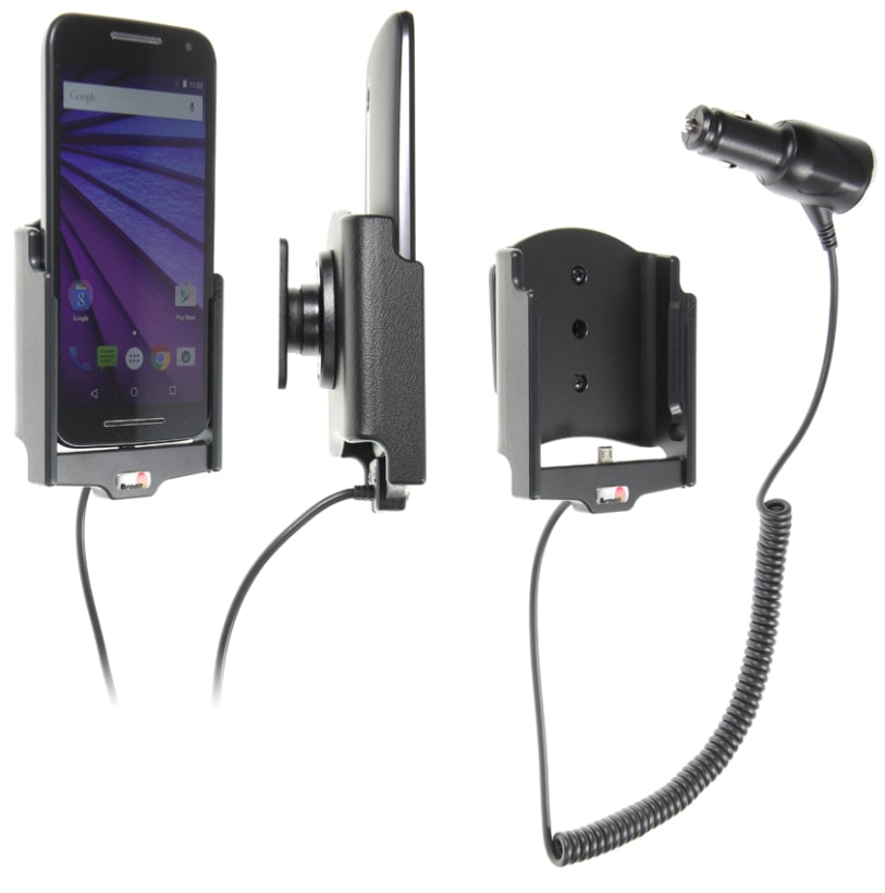 Active holder with cig-plug for Motorola Moto G (3rd Gen)