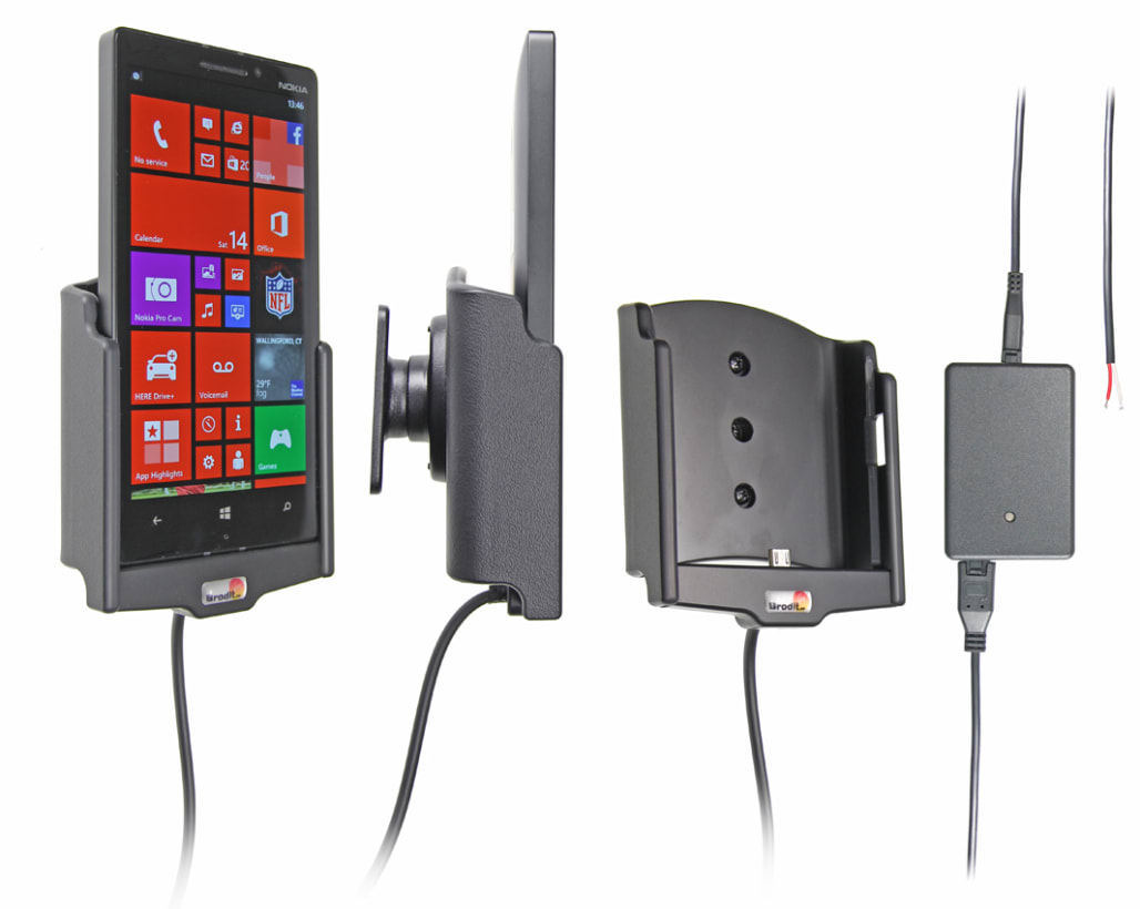 Active holder for fixed installation for Nokia Lumia 930