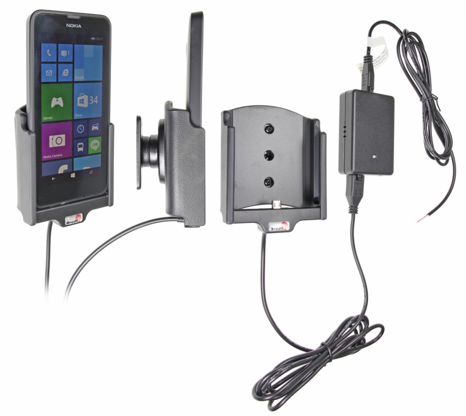 Active holder for fixed installation for Nokia Lumia 635