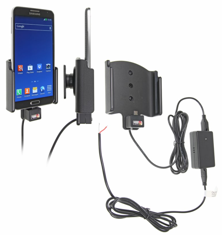 Active holder for fixed installation for Samsung Galaxy Note 3 Neo Duos