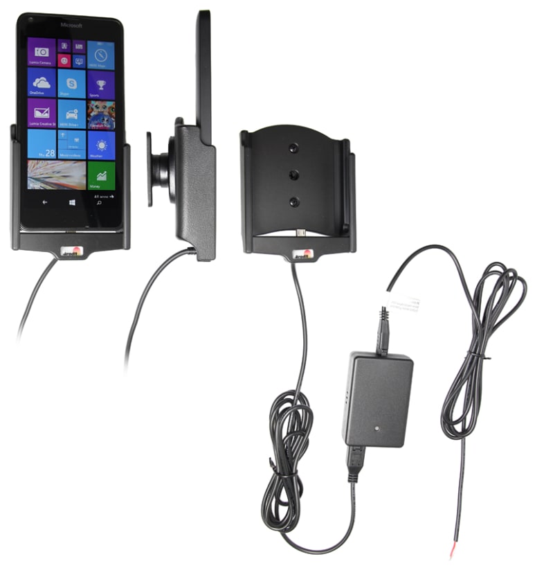 Active holder for fixed installation for Nokia Lumia 640