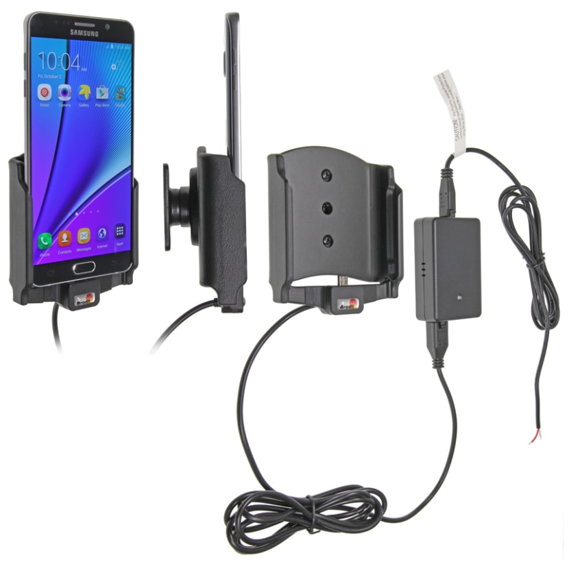 Active holder for fixed installation for Samsung Galaxy Note 5