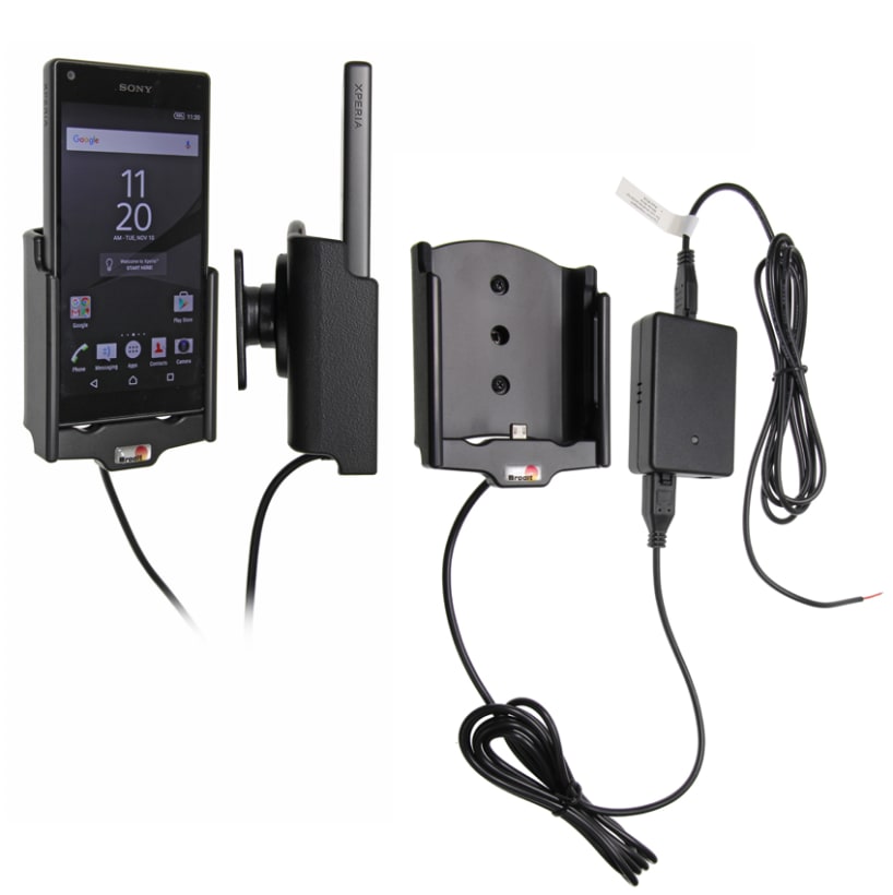 Active holder for fixed installation for Sony Xperia Z5 Compact