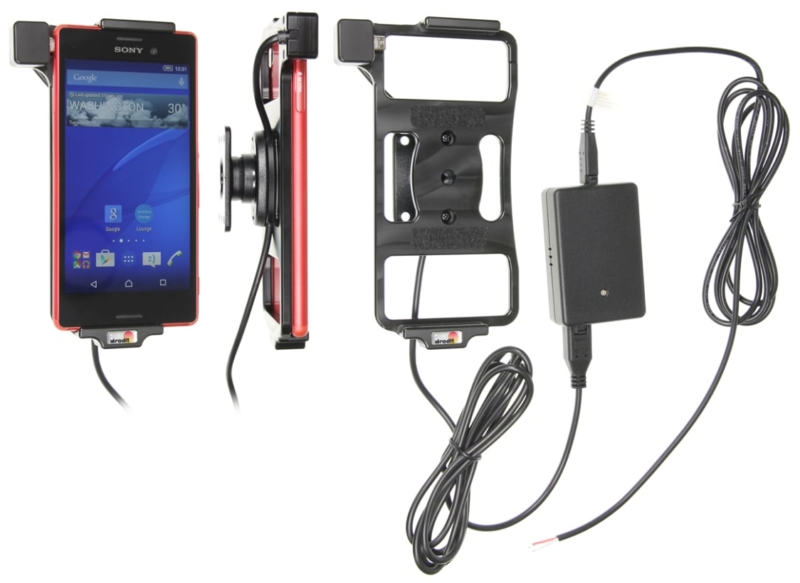 Active holder for fixed installation for Sony Xperia M4 Aqua