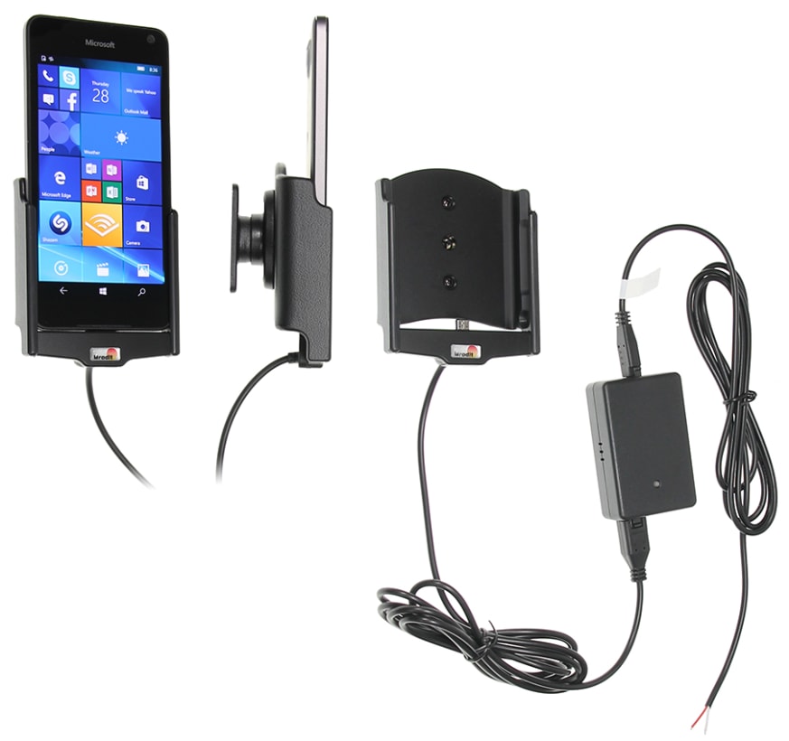 Active holder for fixed installation for Microsoft Lumia 650