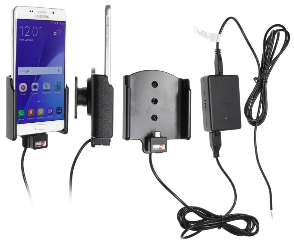 Active holder for fixed installation for Samsung Galaxy A5 (2016)