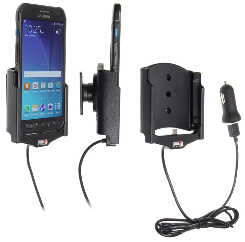 Active holder with USB-cable and cig-plug adapter for Samsung Galaxy S6 Active