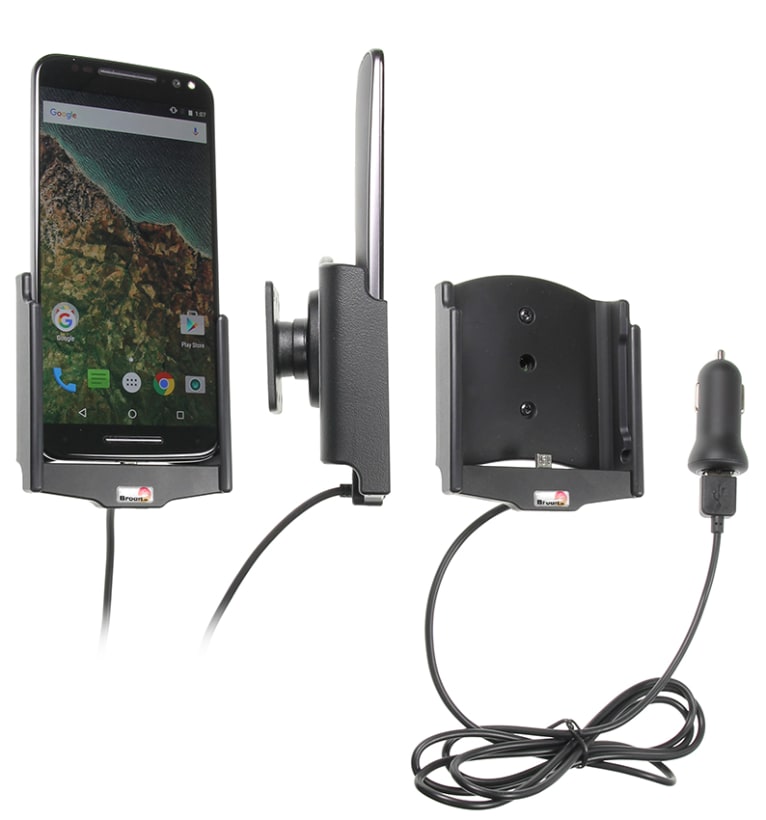 Active holder with USB-cable and cig-plug adapter for Motorola Moto X Pure Edition