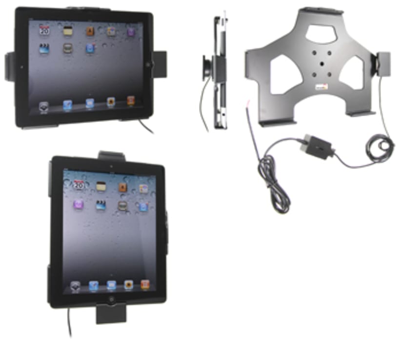 Active holder for fixed installation for Apple iPad 3rd Gen (A1416, A1430, A1403)