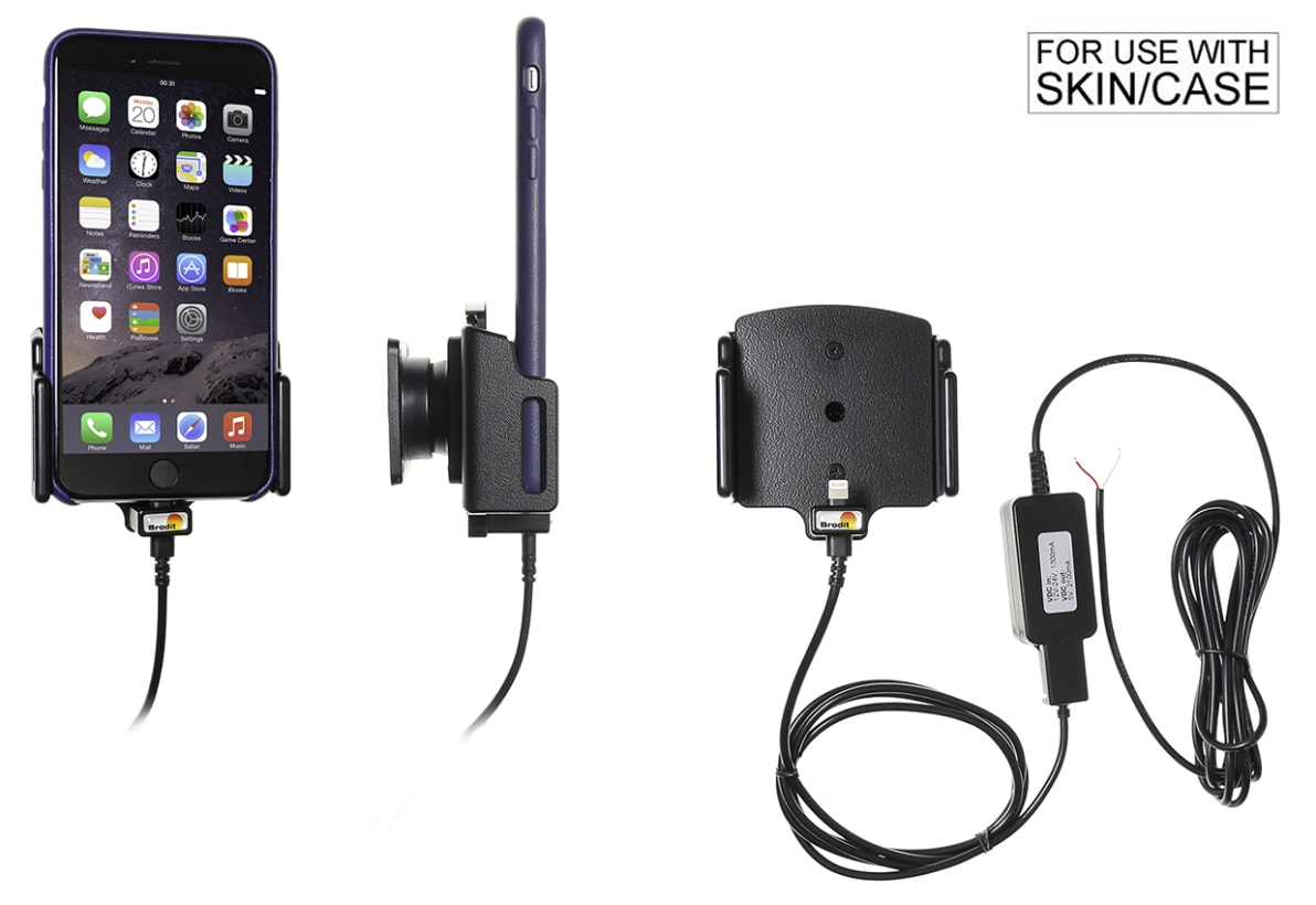 Active holder for fixed installation for Apple iPhone Xs