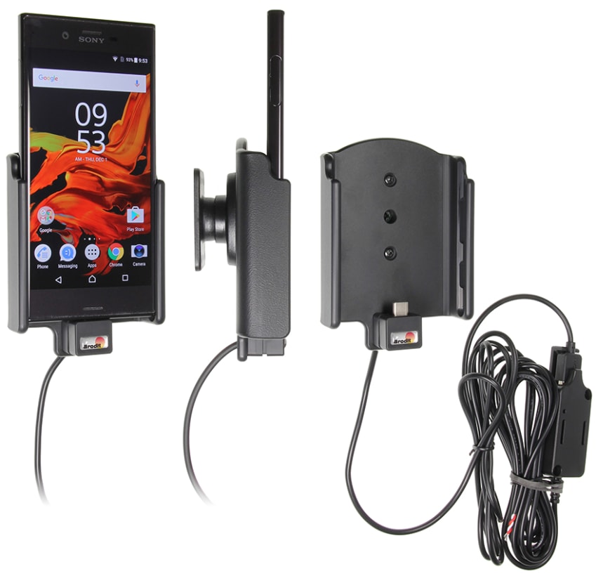 Active holder for fixed installation for Sony Xperia XZ