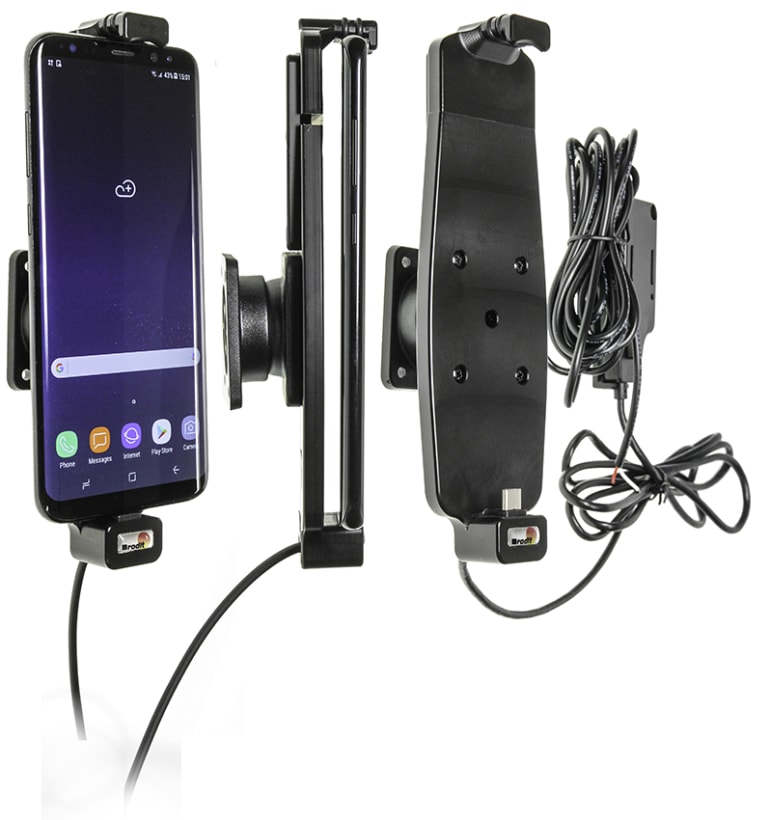 Active holder for fixed installation for Samsung Galaxy S10+