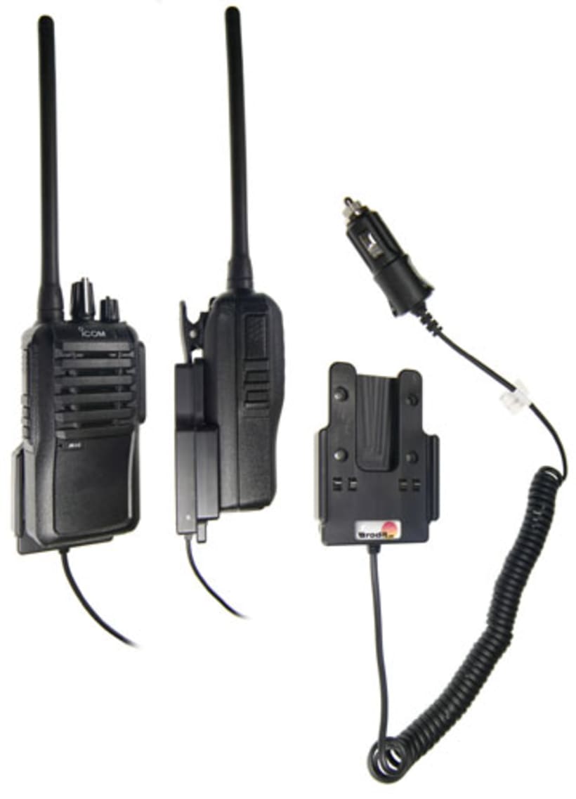 Active holder with cig-plug for ICOM IC-F4002