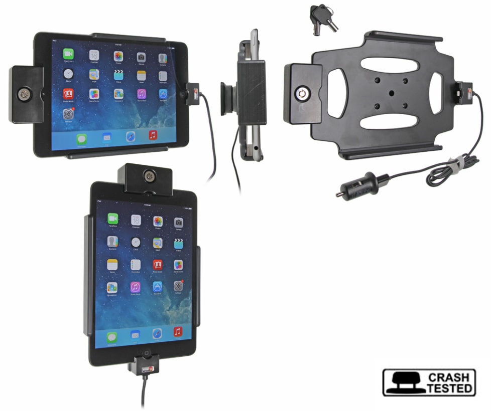 Holder with key-lock for Apple iPad Mini 2 (A1489, A1490, A1491)