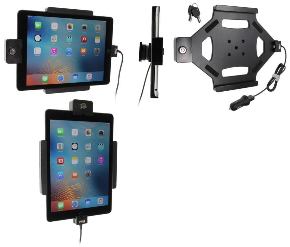 Holder with key-lock for Apple iPad Air 2 (A1566, A1567)