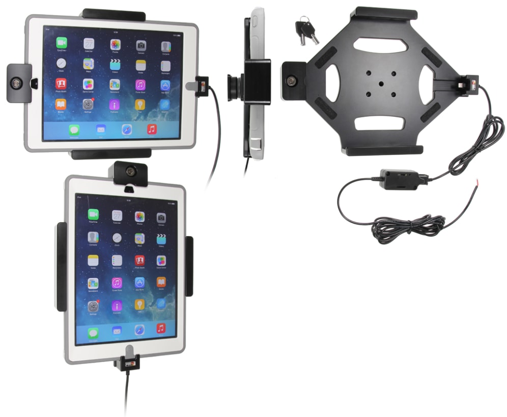 Holder with key-lock for Apple iPad Air (A1474, A1475, A1476)