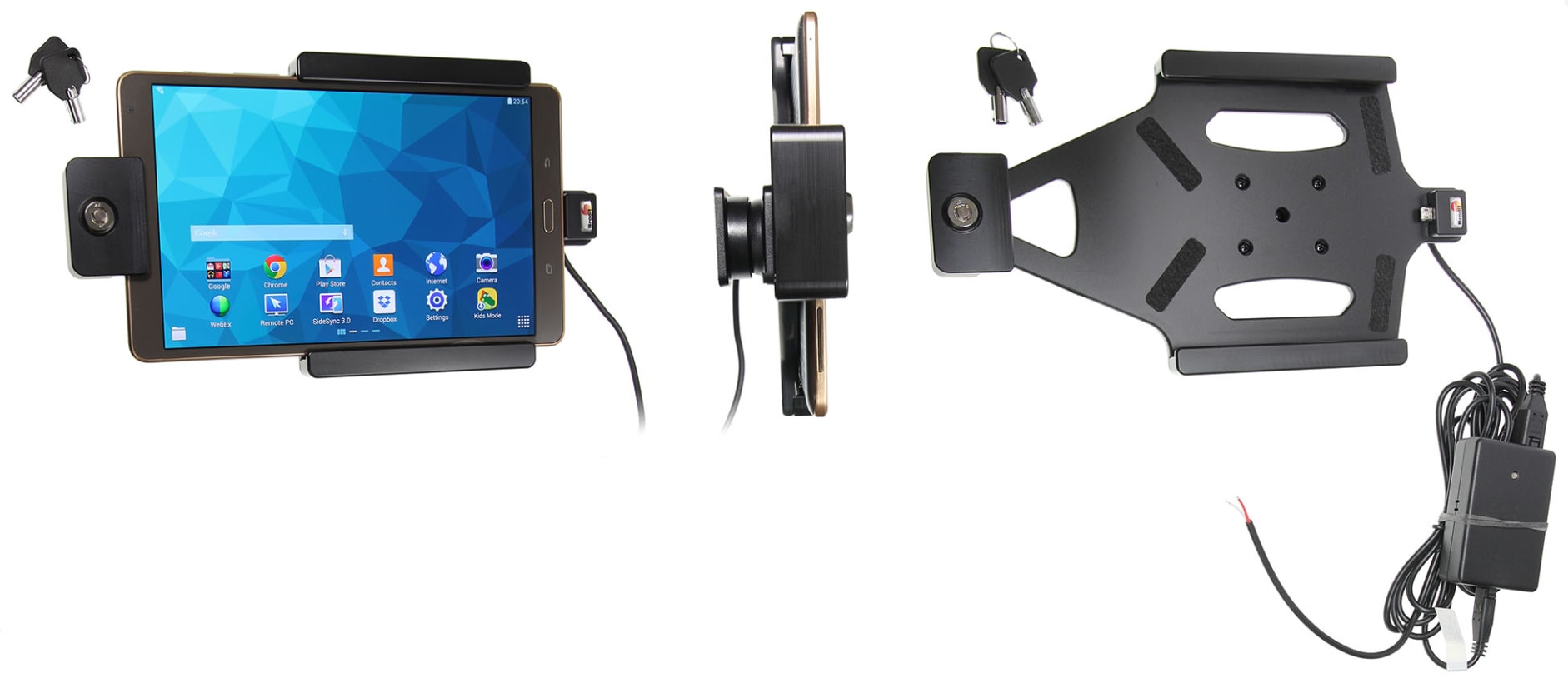Holder with key-lock for Samsung Galaxy Tab S 8.4 SM-T700