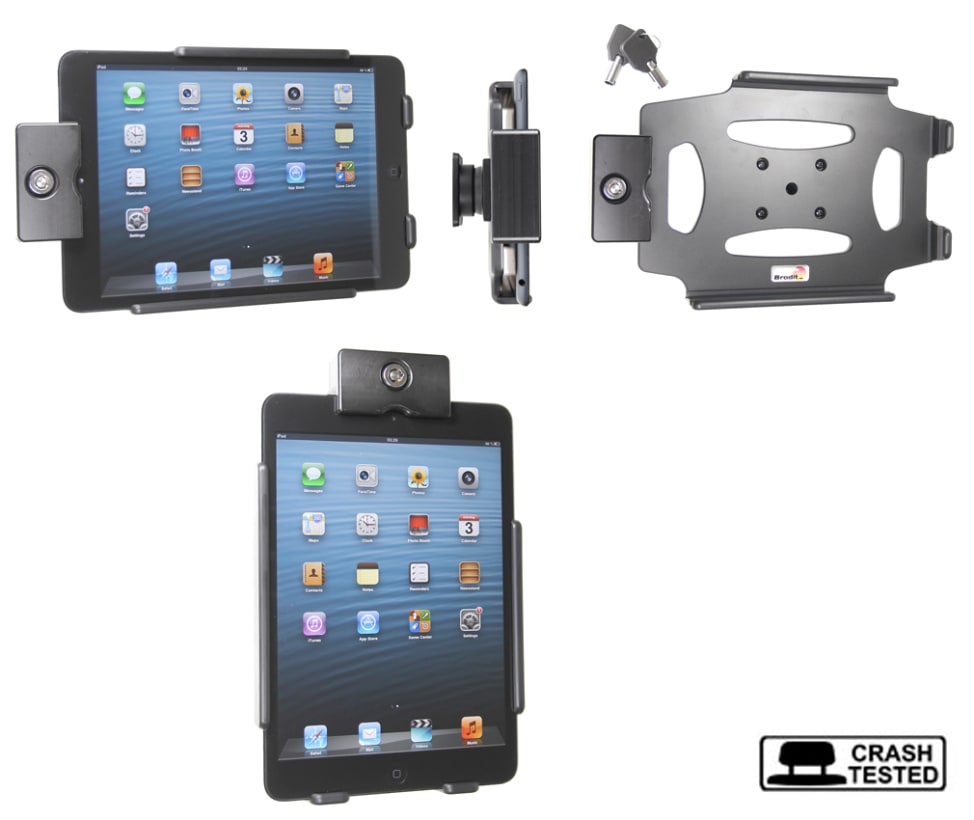 Holder with key-lock for Apple iPad Mini (A1432, A1454, A1455)