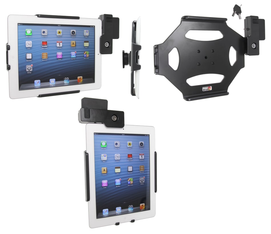 Holder with key-lock for Apple iPad 2 (A1395, A1396, A1397)