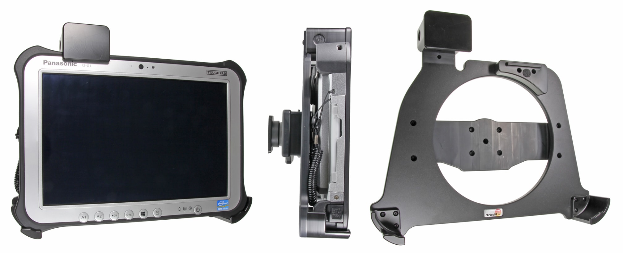 Holder with spring-lock for Panasonic Toughpad FZ-G1