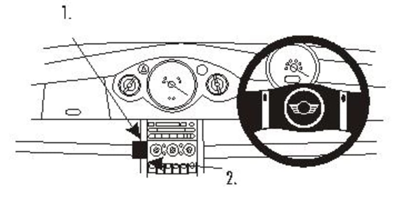 ProClip for Mini Cooper 01-06 (RHD)