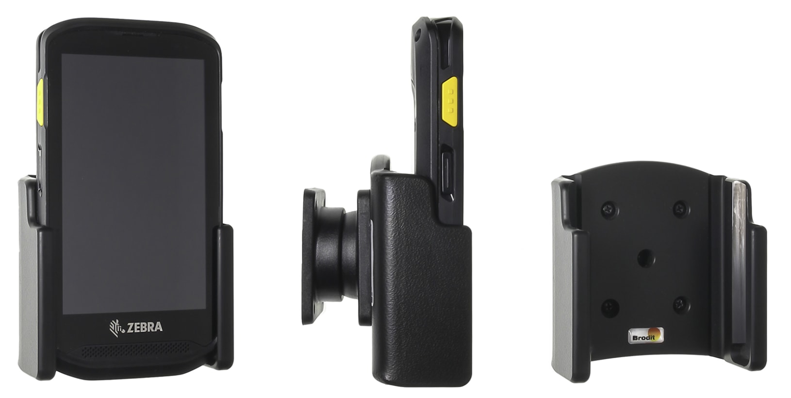 Passive holder with tilt swivel for Zebra TC25