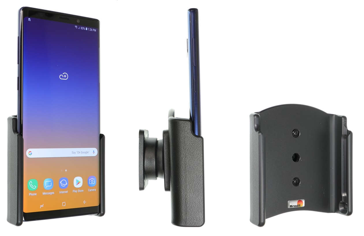 Passive holder with tilt swivel for Samsung Galaxy Note 9