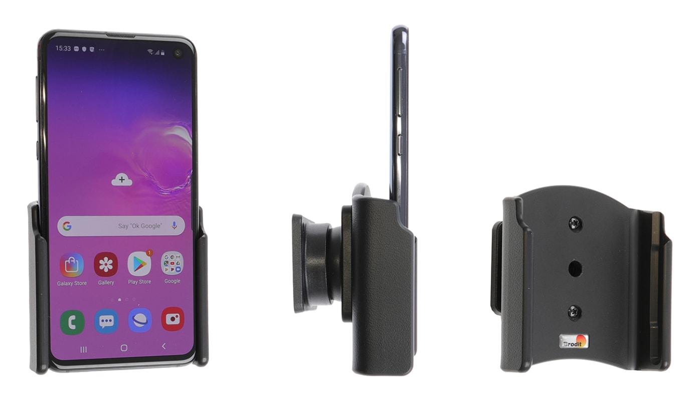 Passive holder with tilt swivel for Samsung Galaxy S10e