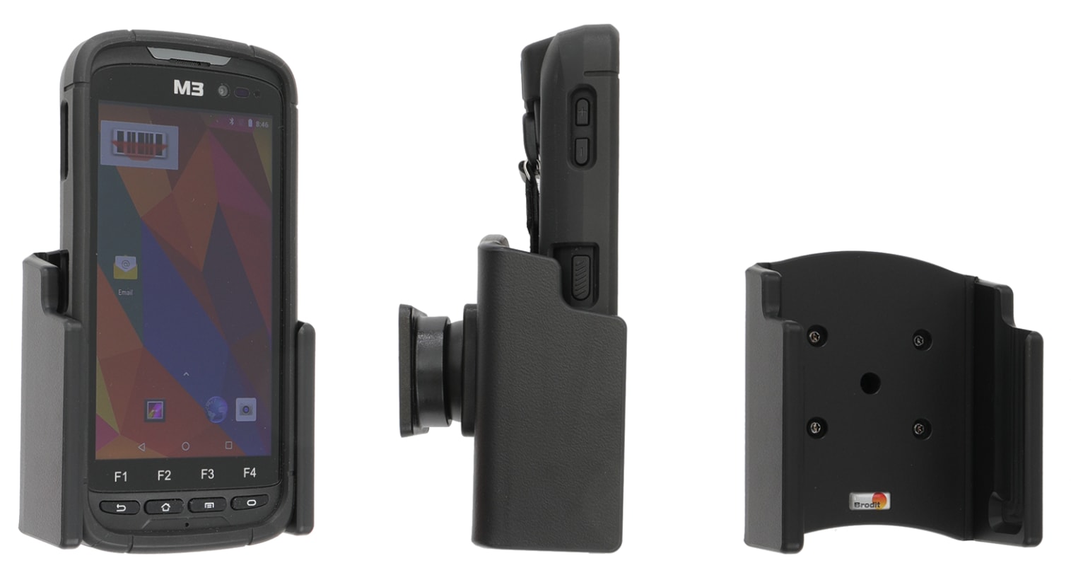 Passive holder with tilt swivel for M3 Mobile SL10