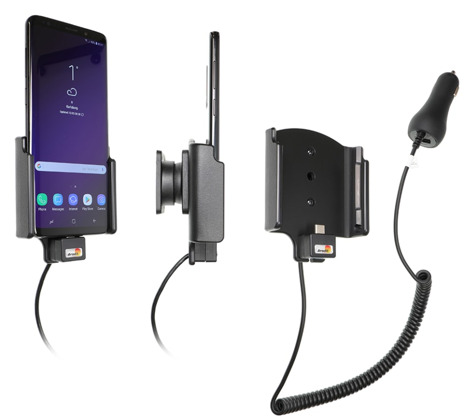 Active holder with cig-plug for Samsung Galaxy S9+