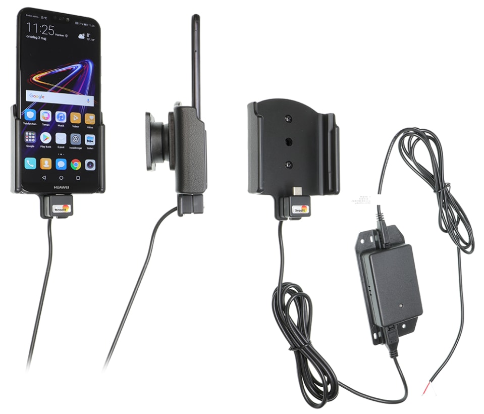 Active holder for fixed installation for Huawei P20 Lite