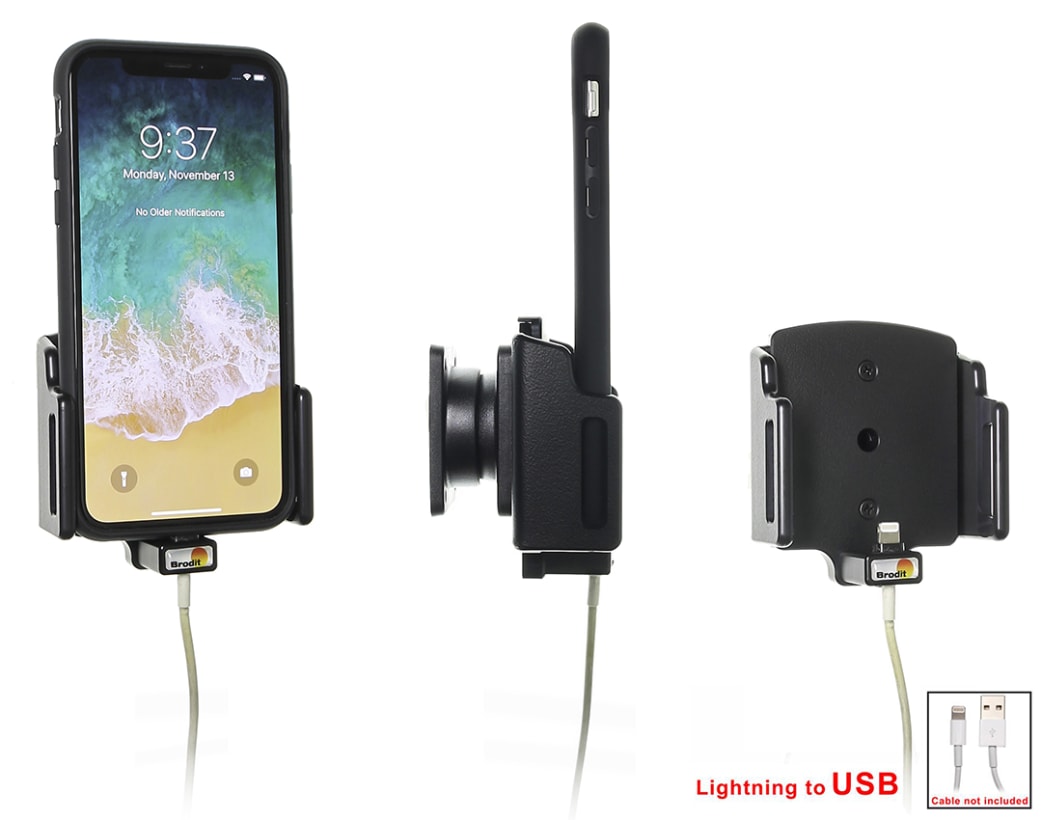 Holder for Cable Attachment for Apple iPhone X