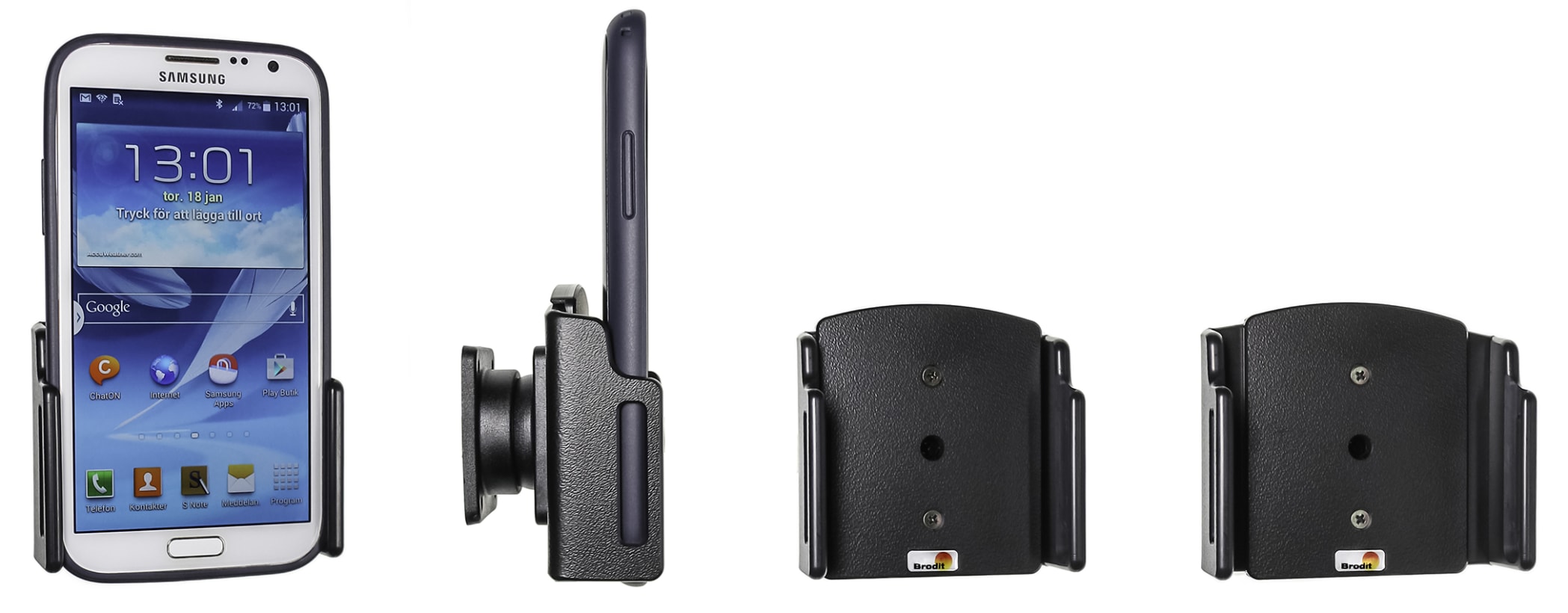 Passive holder with tilt swivel for Samsung Galaxy S24+ SM-S926B/DS