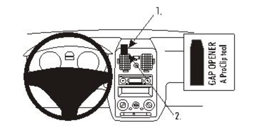 ProClip for Hyundai Getz 06-10 (LHD)