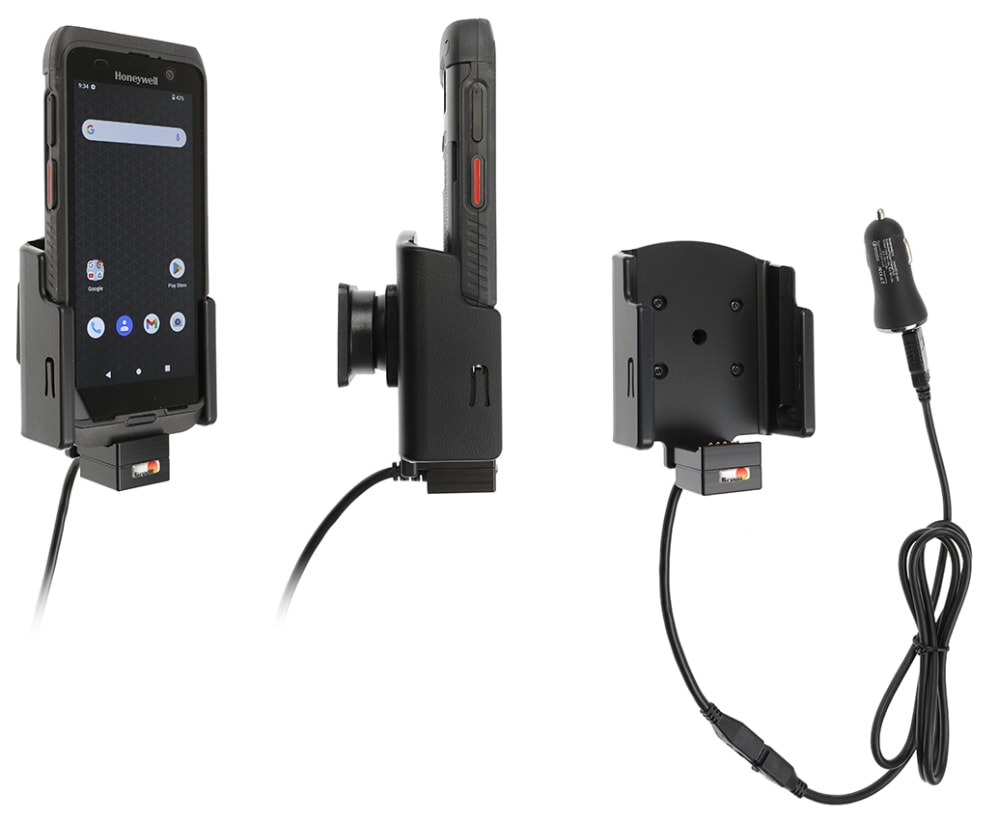 Active holder with USB-cable and cig-plug adapter for Honeywell CT47