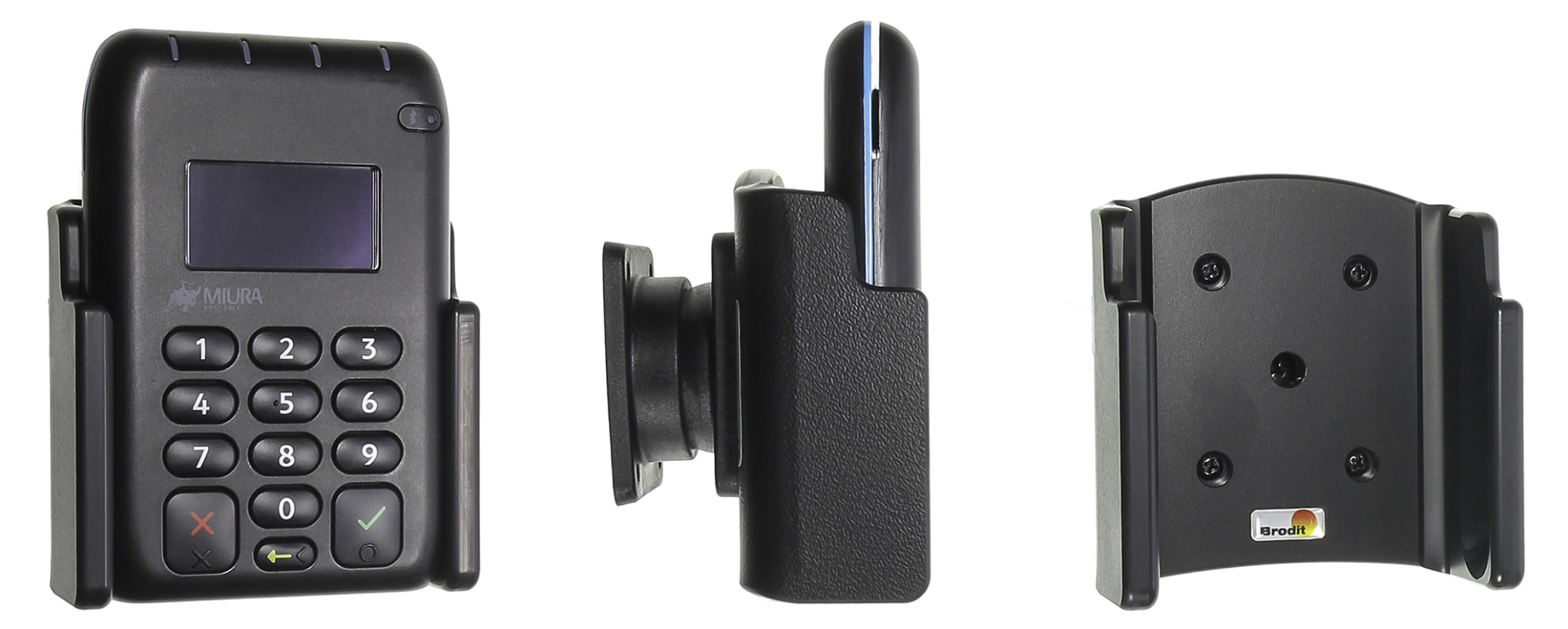 Passive holder with tilt swivel for Isucard 10