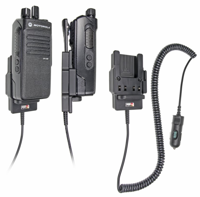 Active holder with cig-plug for Motorola XPR 3300