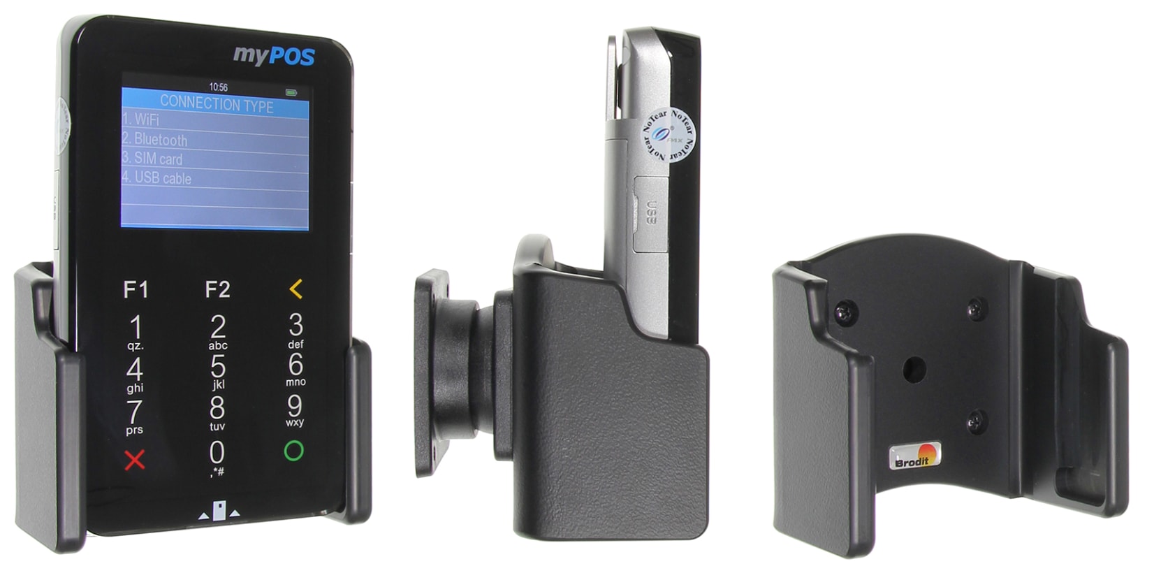 Passive holder with tilt swivel for myPOS D200C