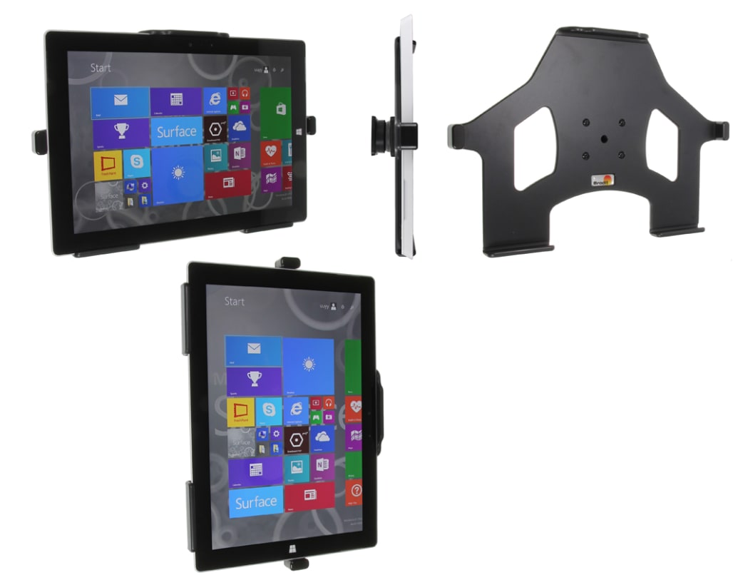 Passive holder with tilt swivel for Microsoft Surface 3