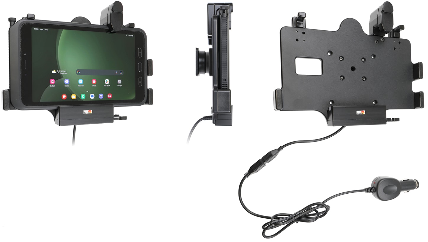 Holder with spring-lock for Samsung Galaxy Tab Active 5 SM-X300/SM-X306B