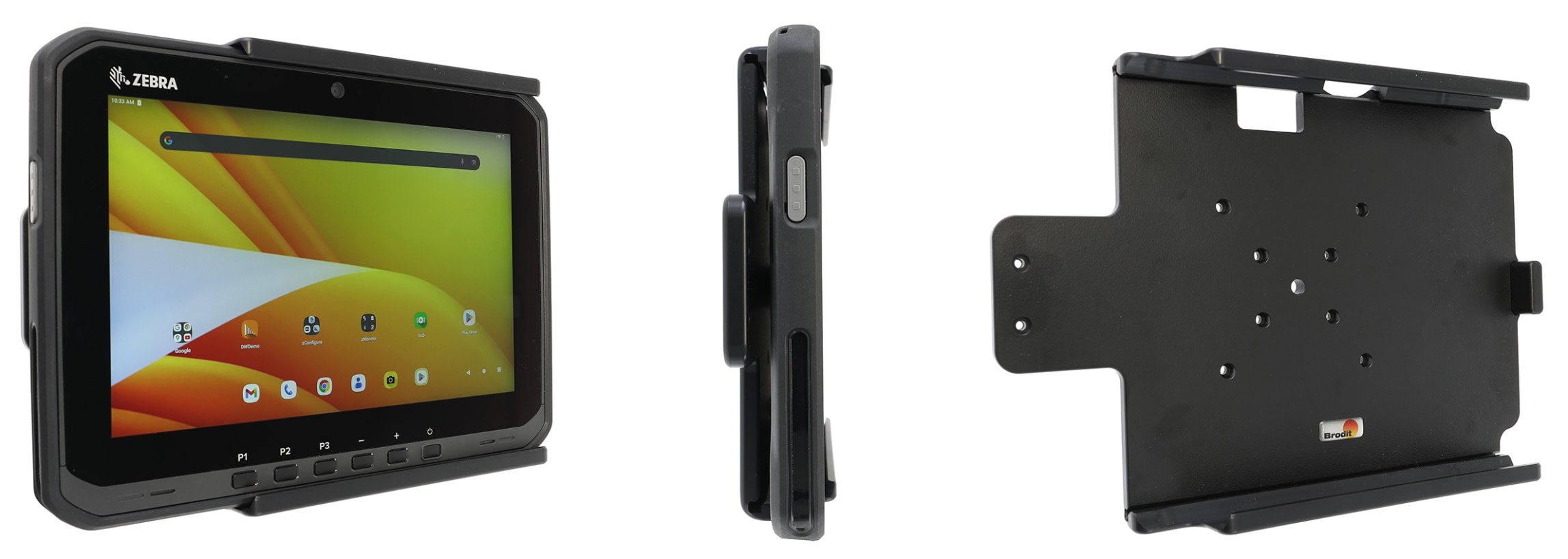 Passive holder for Zebra ET65W Windows