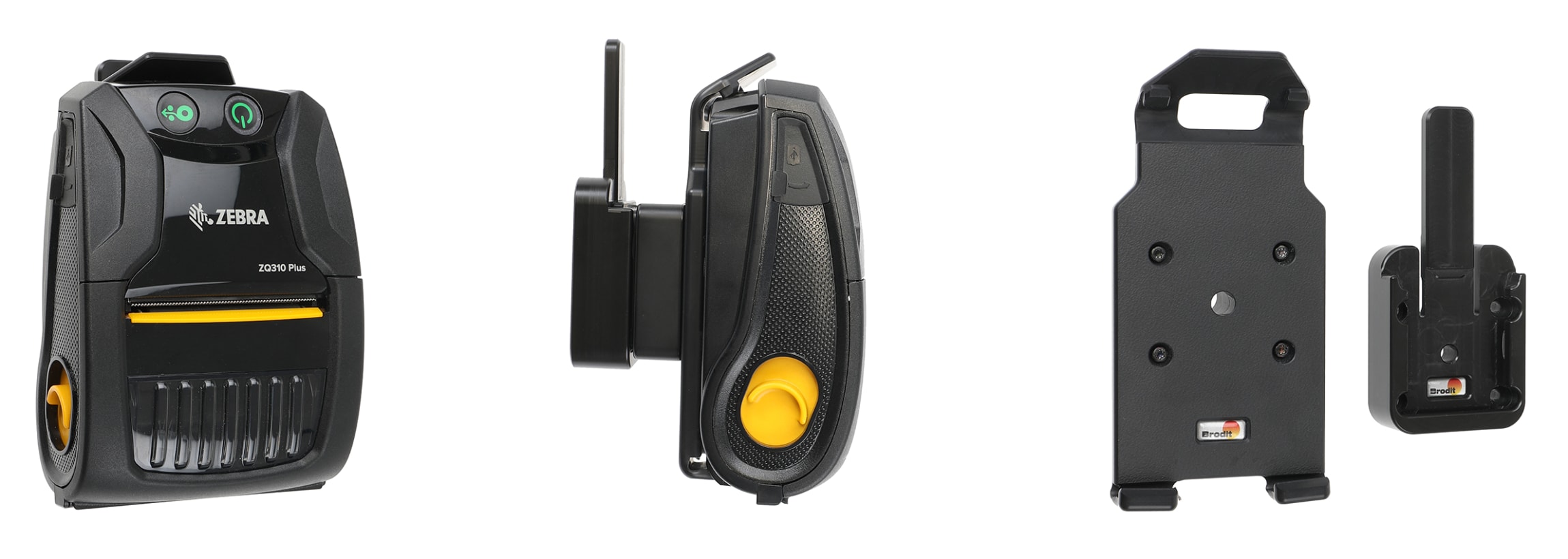 Passive holder with tilt swivel for Zebra ZQ310 Plus