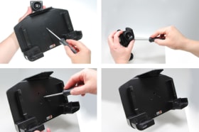 Passive holder with tilt swivel for Getac Z710 (US Version)