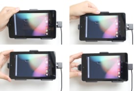 Active holder for fixed installation for Google Nexus 7