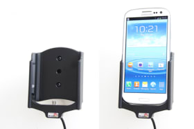 Active holder with USB-cable and cig-plug adapter for Samsung Galaxy S III (AT&#038;T SGH-i747)