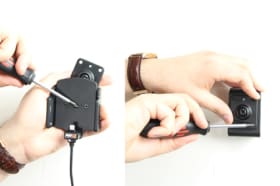 Active holder with USB-cable and cig-plug adapter for Apple iPhone 5